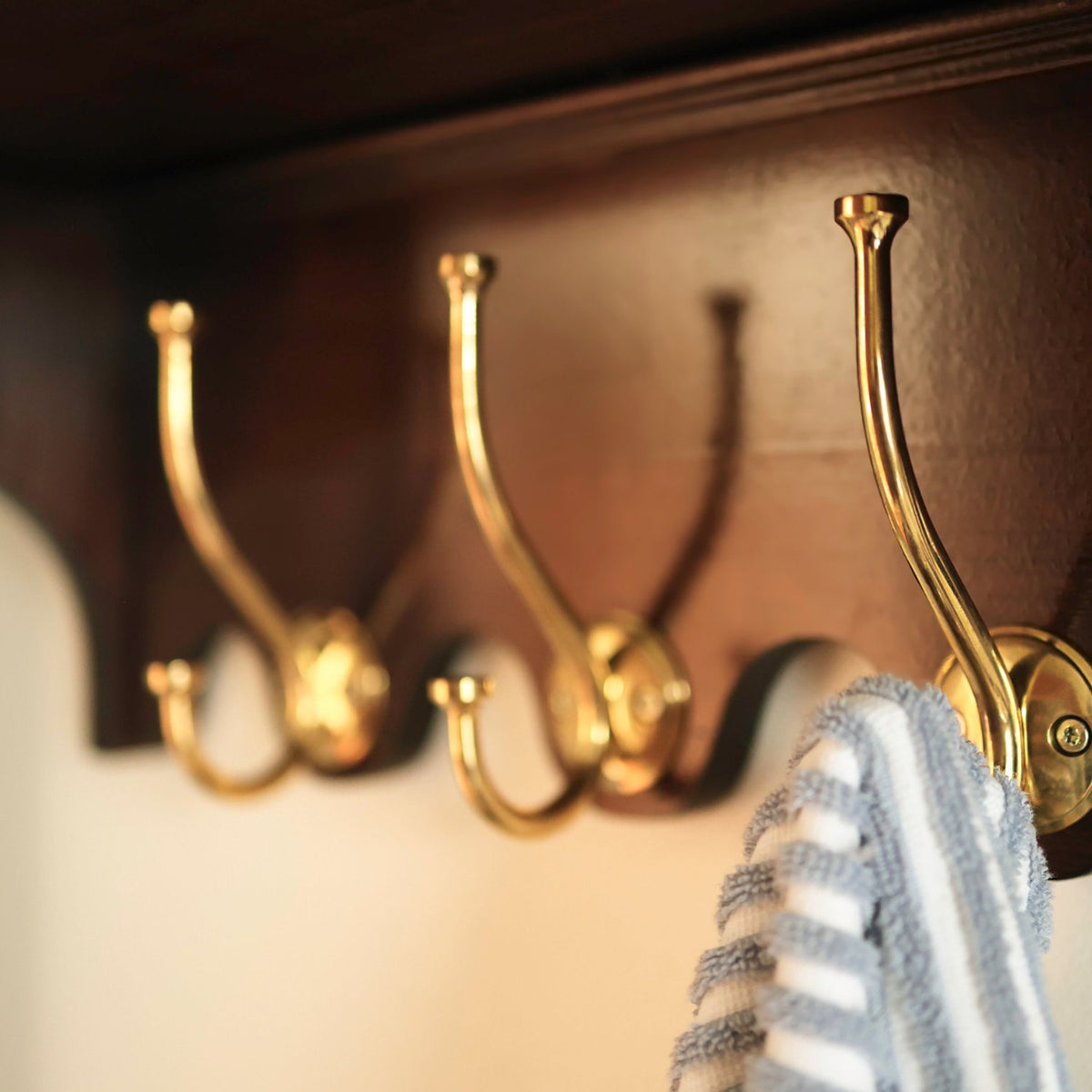 Plank Hardware Accessories GRAYSON Double Hook - Unlacquered Brass