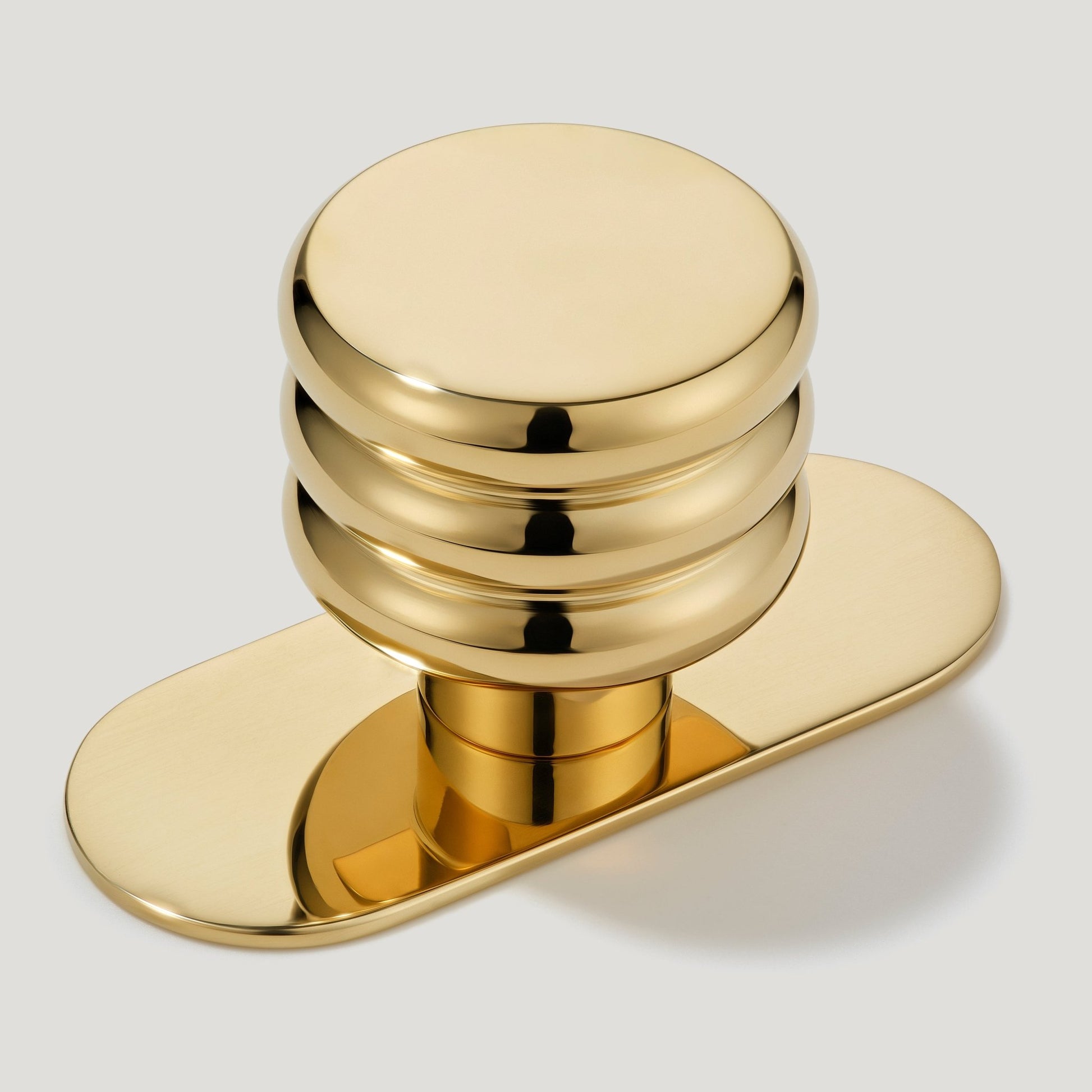 ALVA Tubular Knob - Unlacquered Brass - Plank Hardware