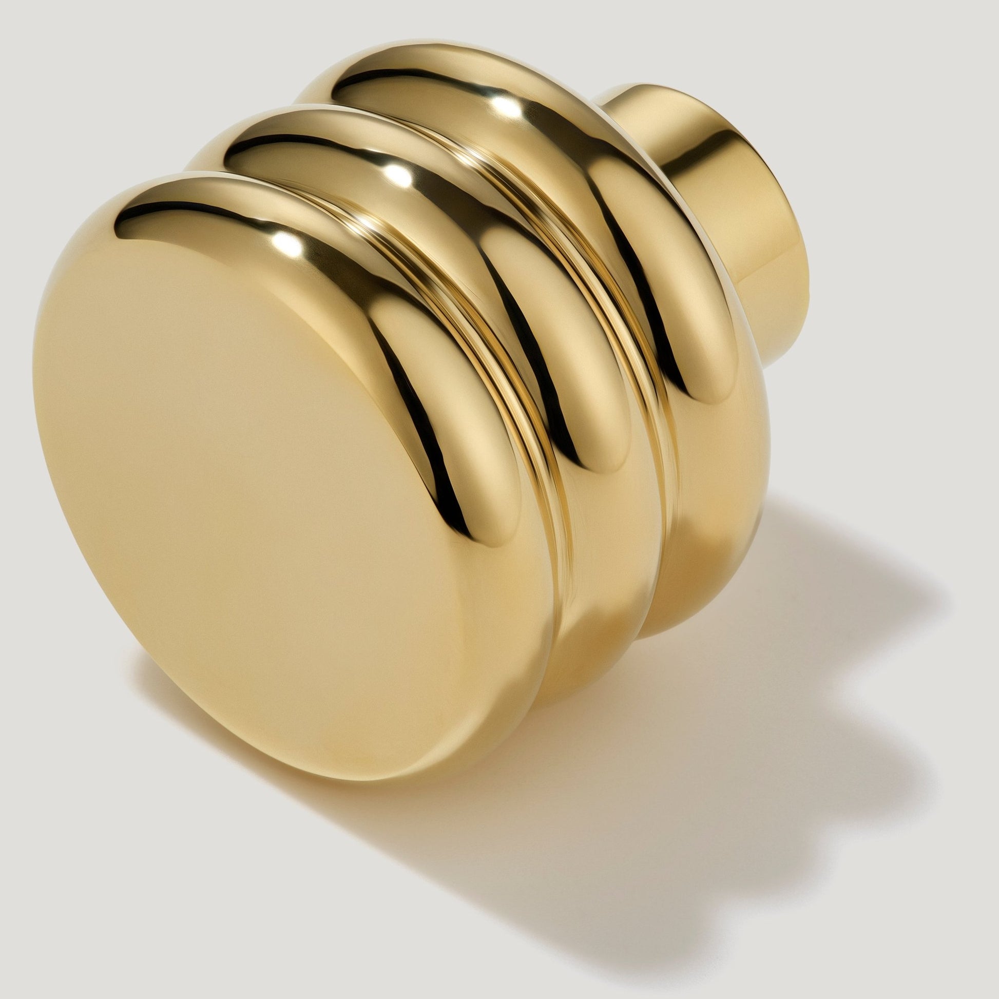 ALVA Tubular Knob - Unlacquered Brass - Plank Hardware
