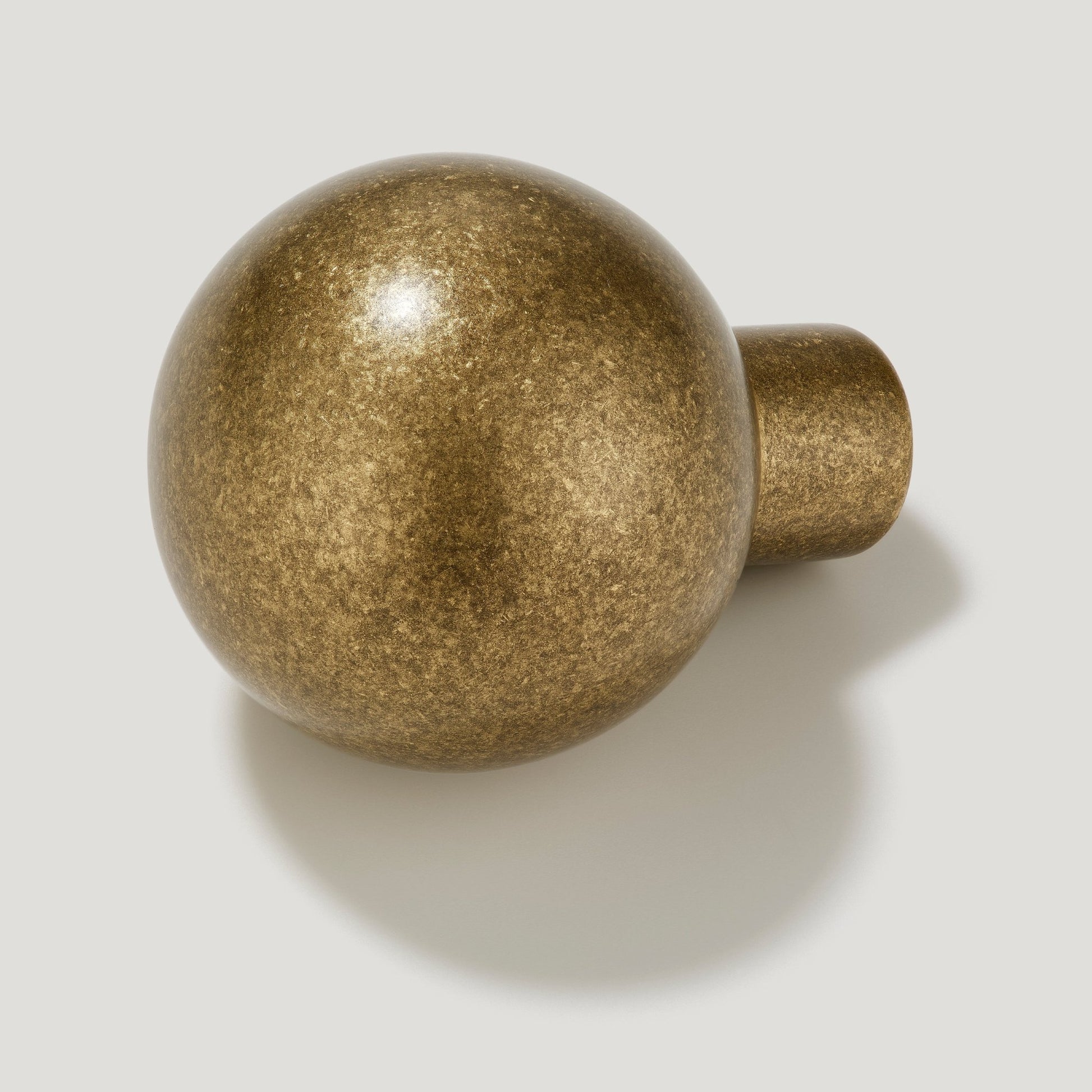 BOBBIN Single Fixing Hook - Aged Brass - Plank Hardware