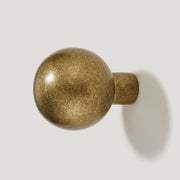 BOBBIN Single Fixing Hook - Aged Brass - Plank Hardware