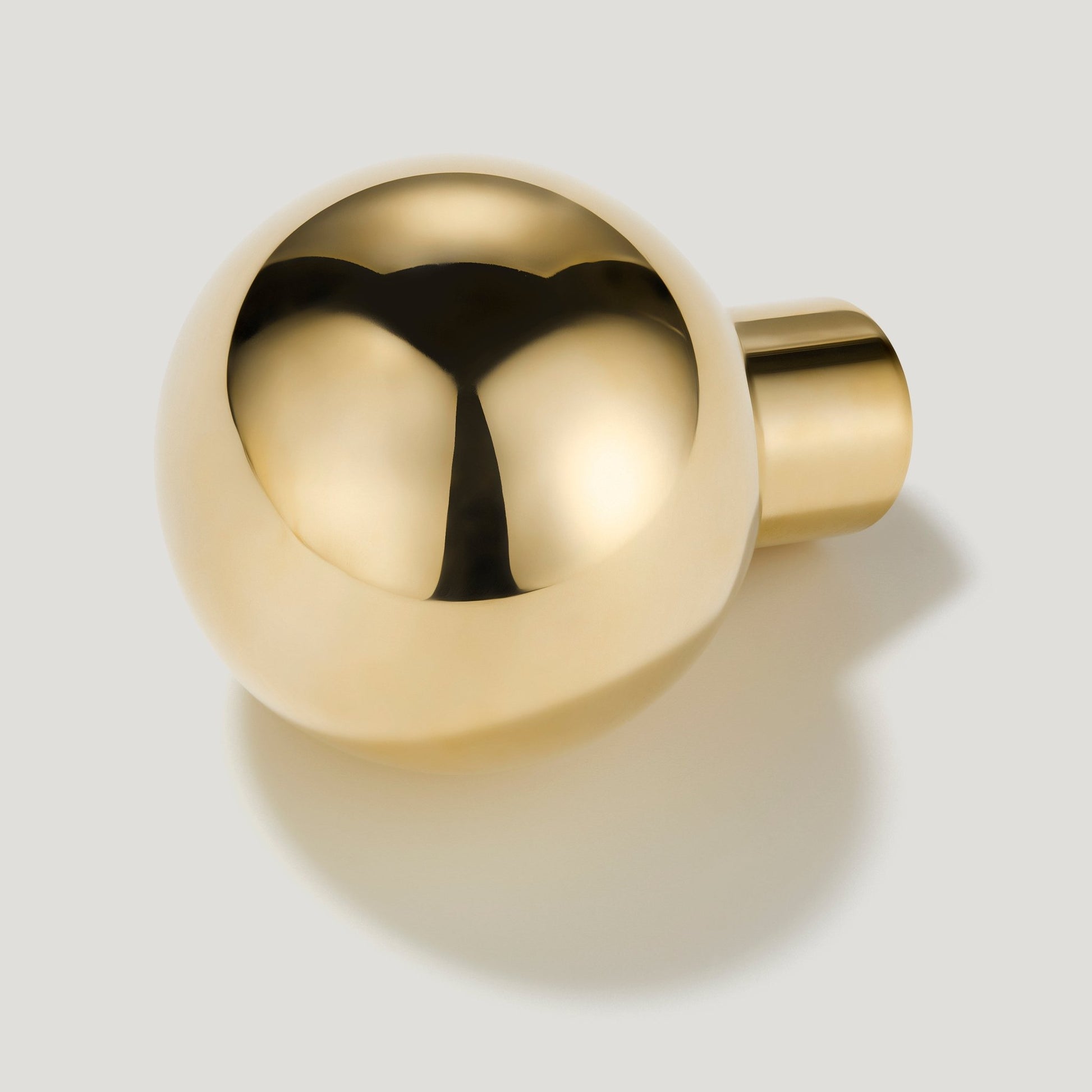 BOBBIN Single Fixing Hook - Unlacquered Brass - Plank Hardware
