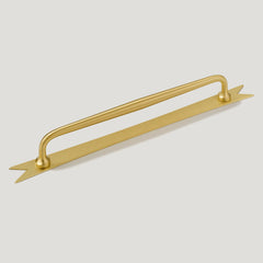 ELIZA Handle with Ribbon Backplate - Brass