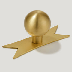 BOBBIN Abgerundeter Knopf – Messing
