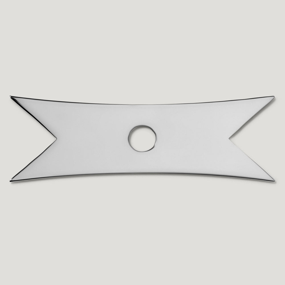 ELIZA Ribbon Knob Backplate - Polished Nickel - Plank Hardware