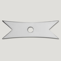 ELIZA Ribbon Knob Backplate - Polished Nickel