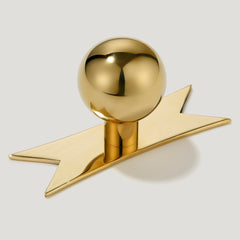 BOBBIN Ball Knob - Unlacquered Brass