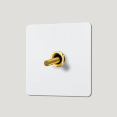 MAXWELL 1G Paintable Toggle Switch - Brass