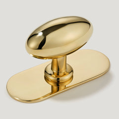 PEYTON Oval Knob - Unlacquered Brass