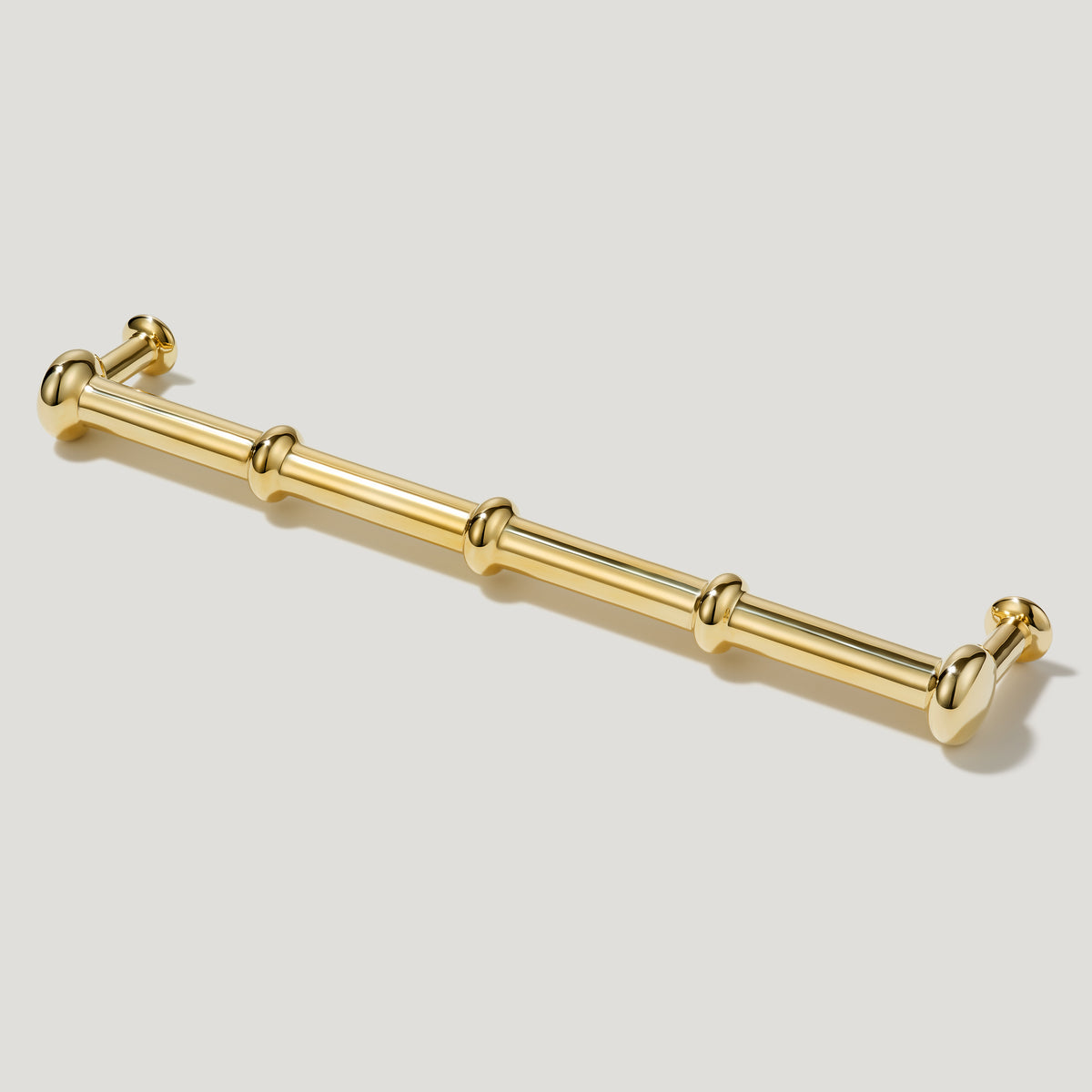 PEYTON Traditional D Bar Handle - Unlacquered Brass - Plank Hardware