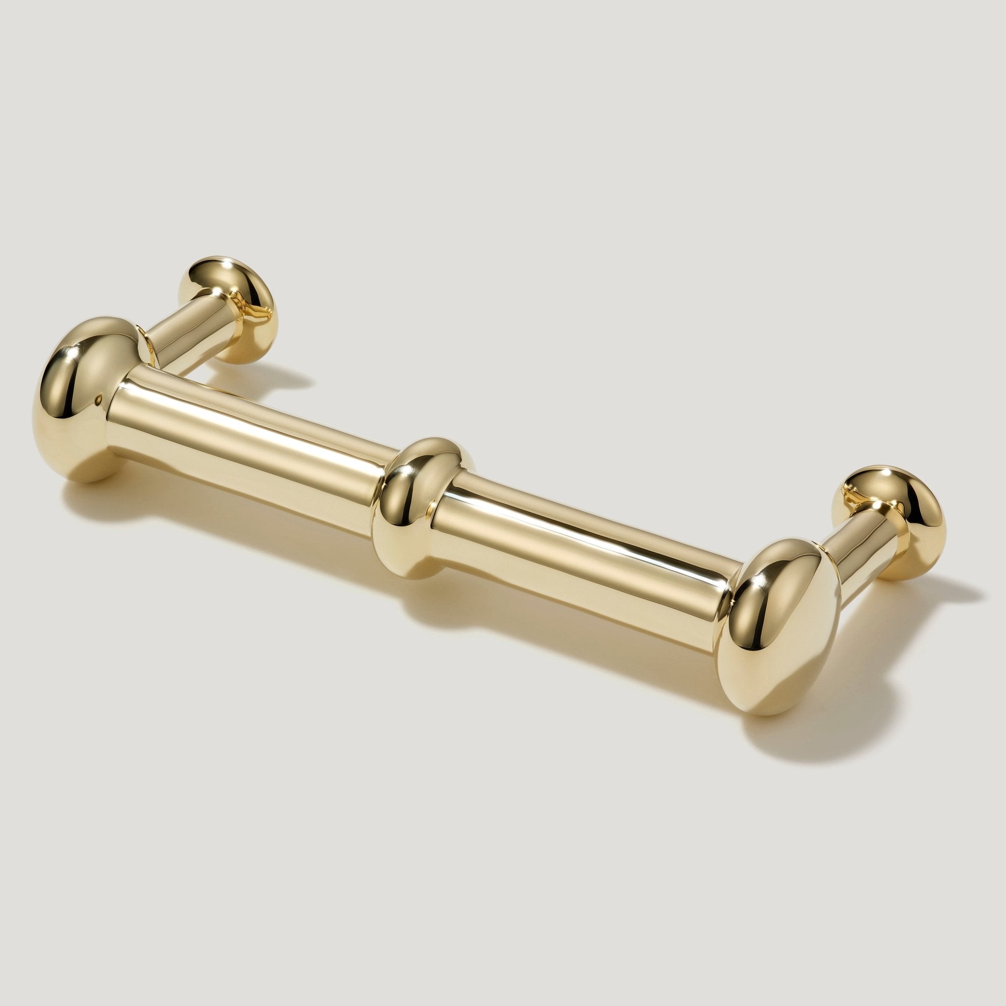 PEYTON Traditional D Bar Handle - Unlacquered Brass - Plank Hardware