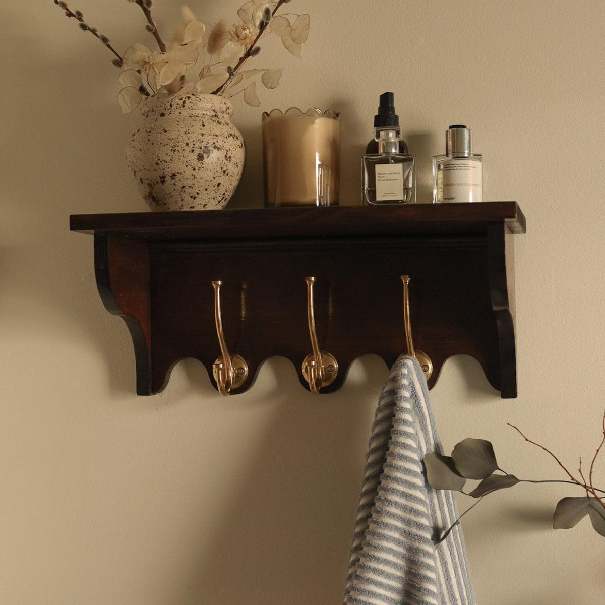 Plank Hardware Accessories GRAYSON Double Hook - Unlacquered Brass