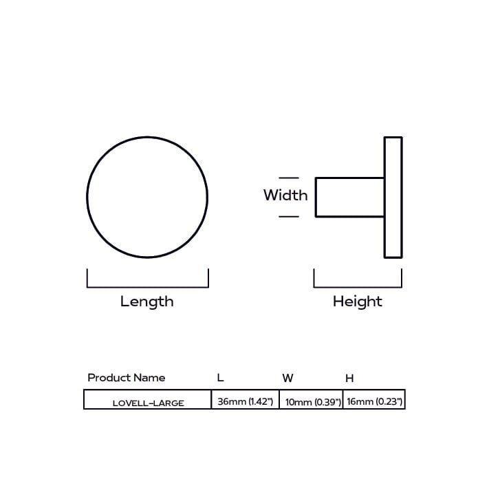 Plank Hardware Accessories LOVELL Circular Hook - Red