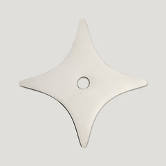 Plaque arrière de bouton étoile ADA - Nickel poli