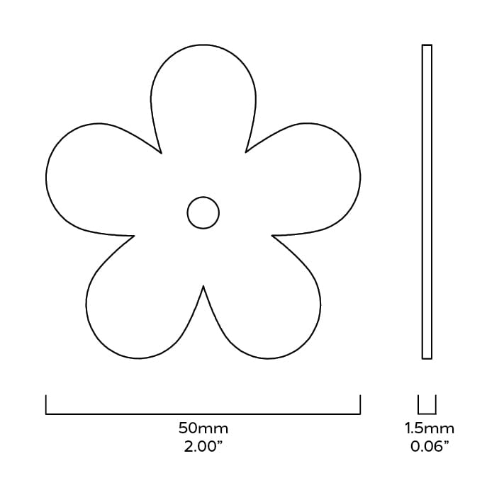 Plank Hardware Cabinetry ADA Flower Backplate - Antique Brass