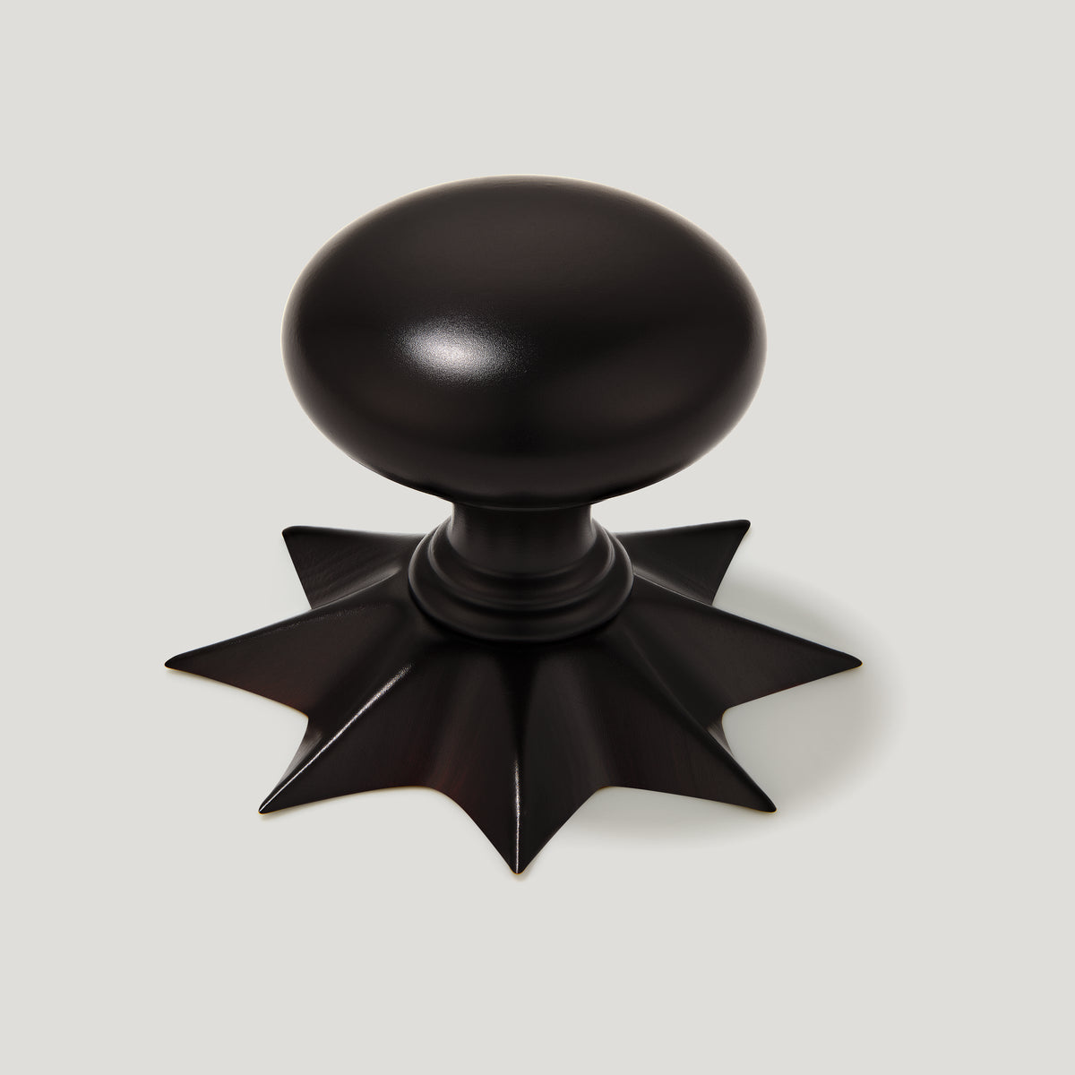 Plank Hardware Cabinetry With Backplate ADELIA Knob - Blackened Bronze