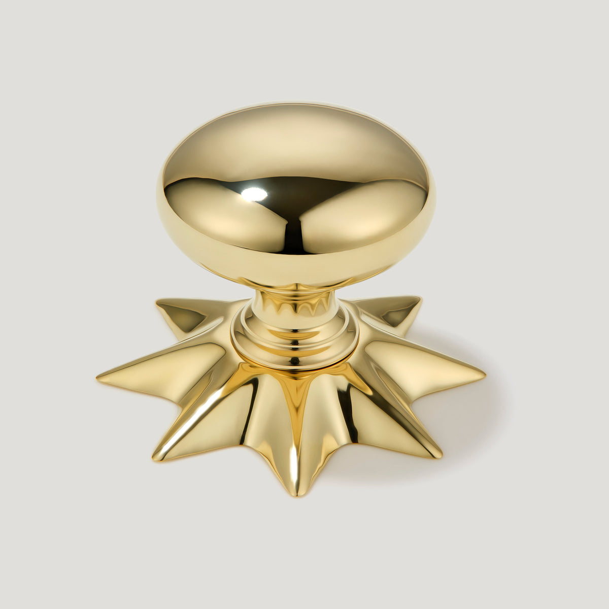 Plank Hardware Cabinetry With Backplate ADELIA Knob - Unlacquered Brass