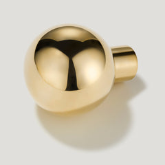 BOBBIN Ball Knob - Unlacquered Brass