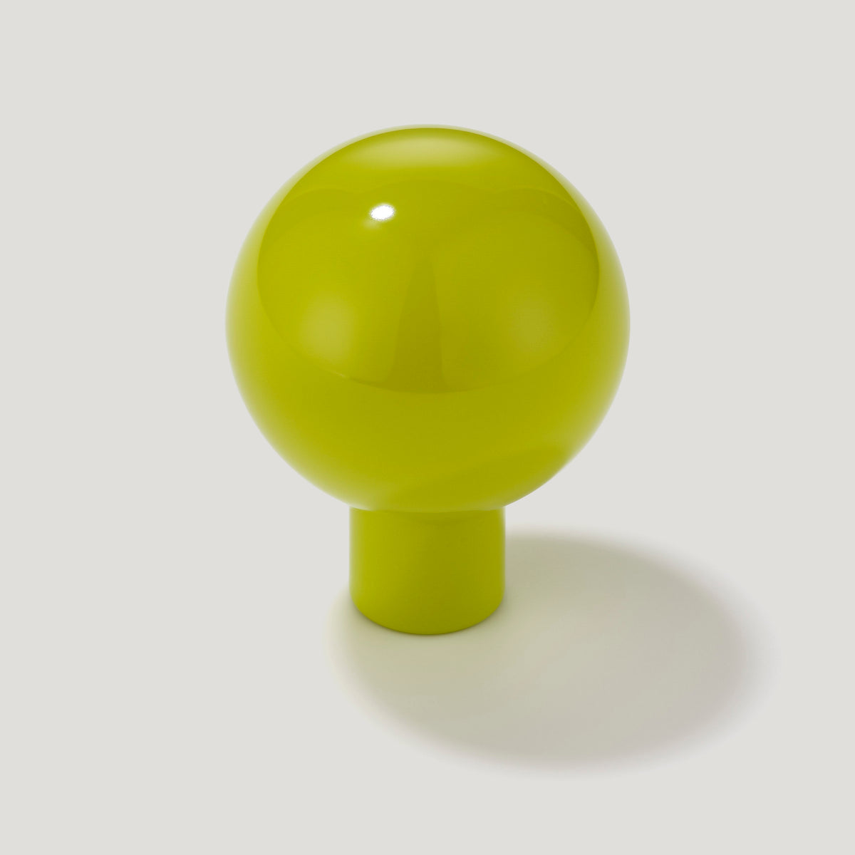 Plank Hardware Cabinetry BOBBIN Ball Knob - Chartreuse