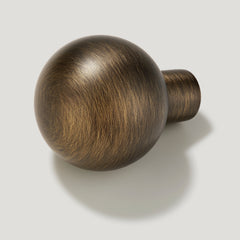 BOBBIN Ball Knob - Antique Brass