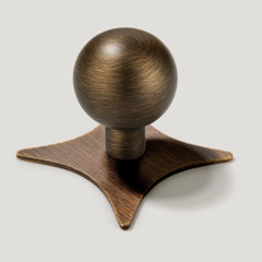 BOBBIN Ball Knob - Antique Brass