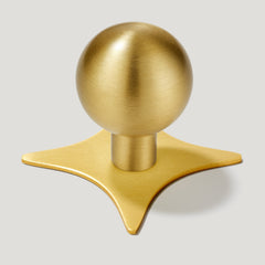 BOBBIN Abgerundeter Knopf – Messing