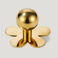 BOBBIN Ball Knob - Unlacquered Brass