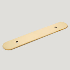 COHEN Handle Backplate - Unlacquered Brass