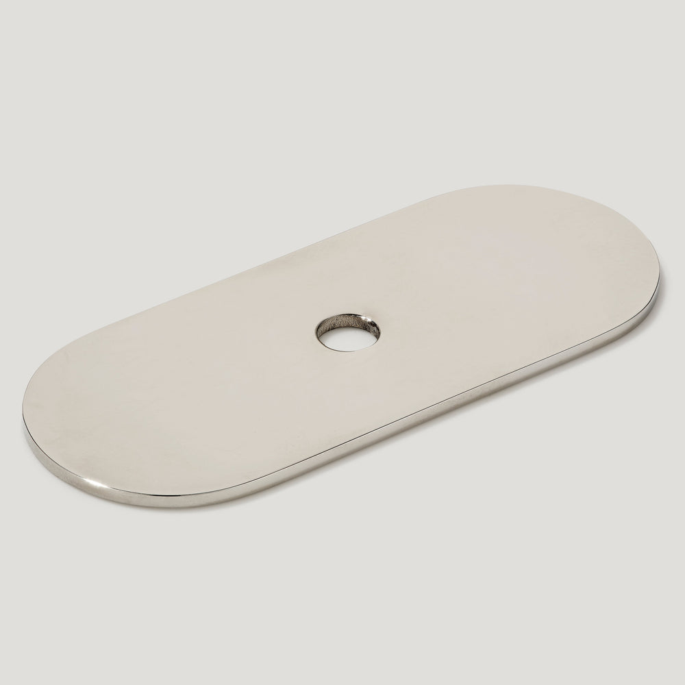 Plank Hardware Cabinetry 60mm COHEN Knob Backplate - Polished Nickel