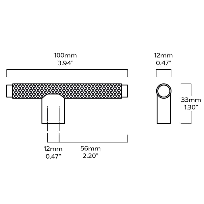 Plank Hardware Cabinetry KEPLER L-Bar Handle - Brass