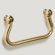 Plank Hardware Cabinetry 110mm (96mm CC) / Handle Only OLSON Swing Pull - Unlacquered Brass