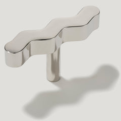 SQUIGGLE einzelner T-Griff – poliertes Nickel
