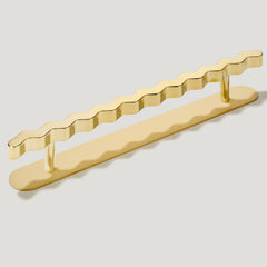 SQUIGGLE Handle - Unlacquered Brass