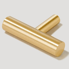 WATT Single T Handle - Satin Brass