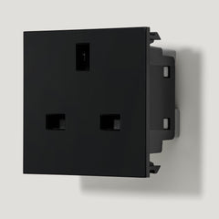 1G 13A UK-Steckdosenmodul - Schwarz