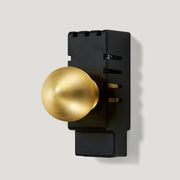 Plank Hardware Electric Components BOBBIN Round Dimmer Detail with Module - Brass