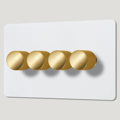 KEPLER 4G Paintable Dimmer Switch - Brass