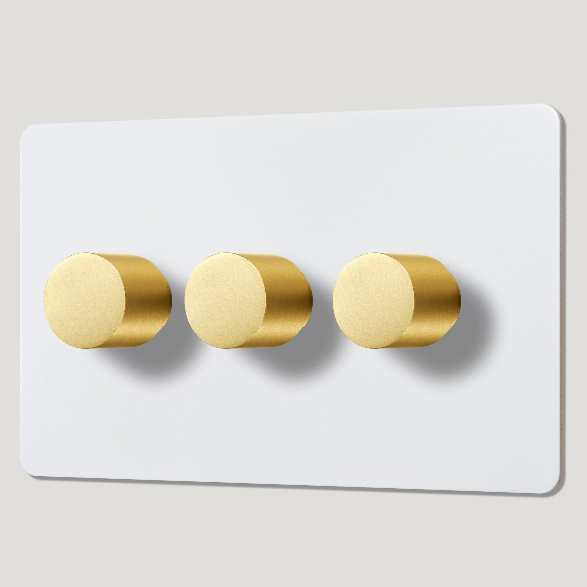 Plank Hardware Electric MAXWELL 3G Paintable Dimmer Switch - Brass