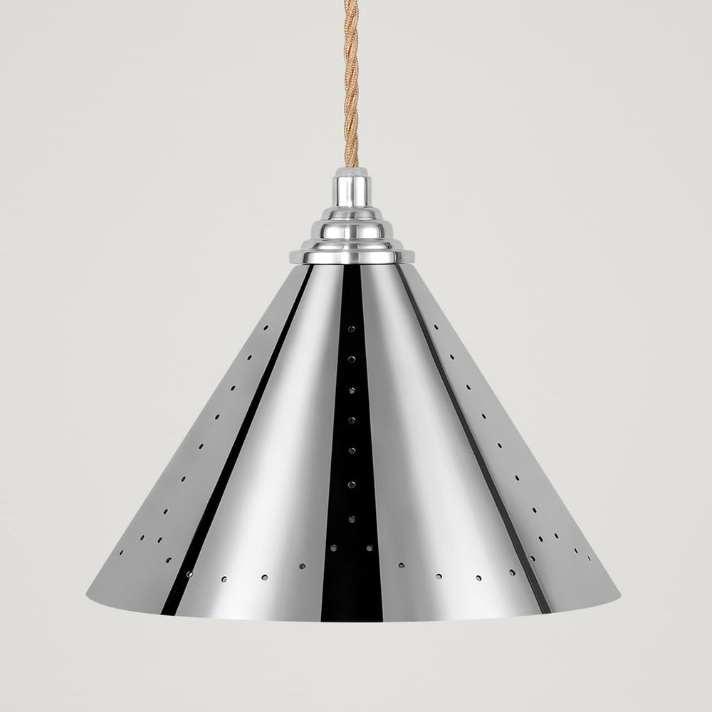 Plank Hardware Lighting VESPER Conical Pendant Light - Polished Chrome